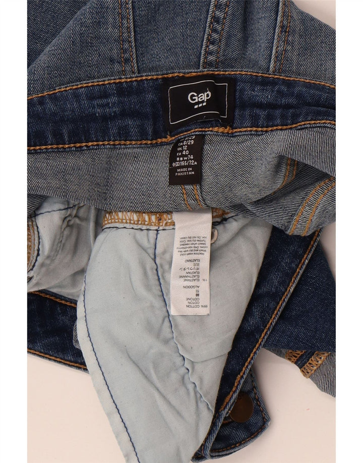 Gap Damen Jeansshorts UK 12 Medium W32 Blaue Baumwolle