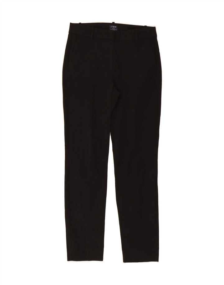 J. CREW Womens Ruby Slim Chino Trousers US 4 Small W28 L30 Black Polyester Vintage J. Crew and Second-Hand J. Crew from Messina Hembry 