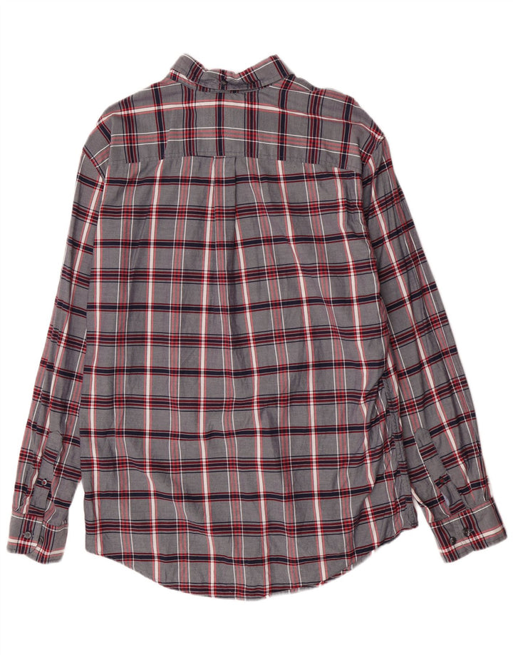 Tommy Hilfiger Herrenhemd XL, marineblau, kariert, Baumwolle