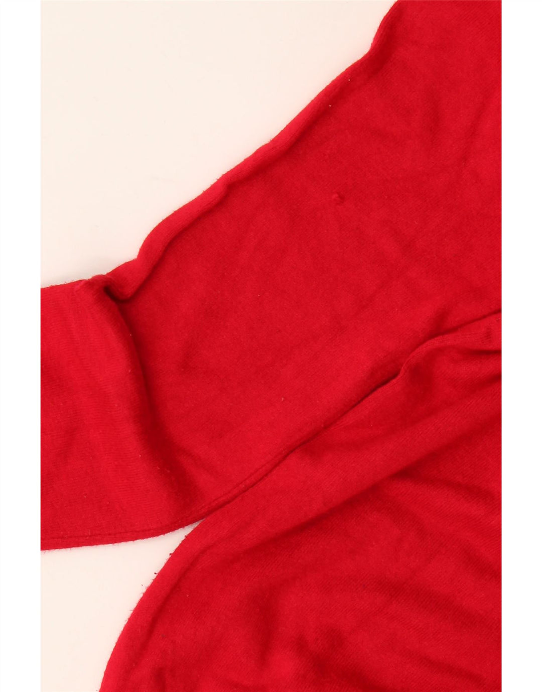 Zara Damen-Pullover mit Rundhalsausschnitt, UK 10, kleine rote Viskose