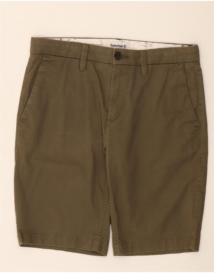 Timberland Herren Chinoshorts W30 Medium Khaki Baumwolle