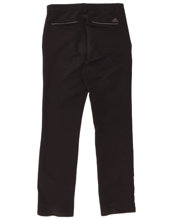 ADIDAS Herren Straight Chino Hose W30 L32 Schwarz Polyester