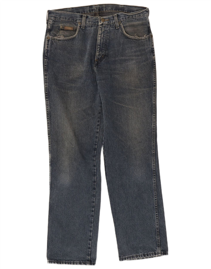 Wrangler Herren Texas Straight Jeans W32 L31 Blaue Baumwolle