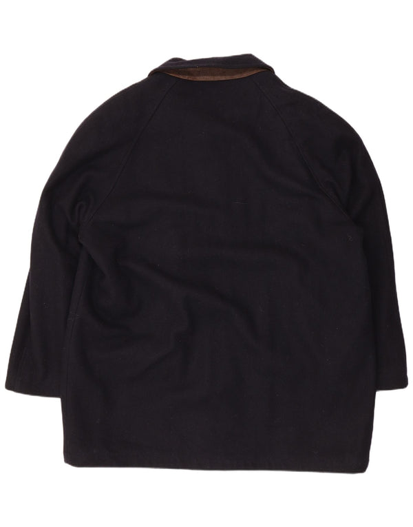 Green Fox Herrenmantel IT 56 3XL Marineblaue Wolle