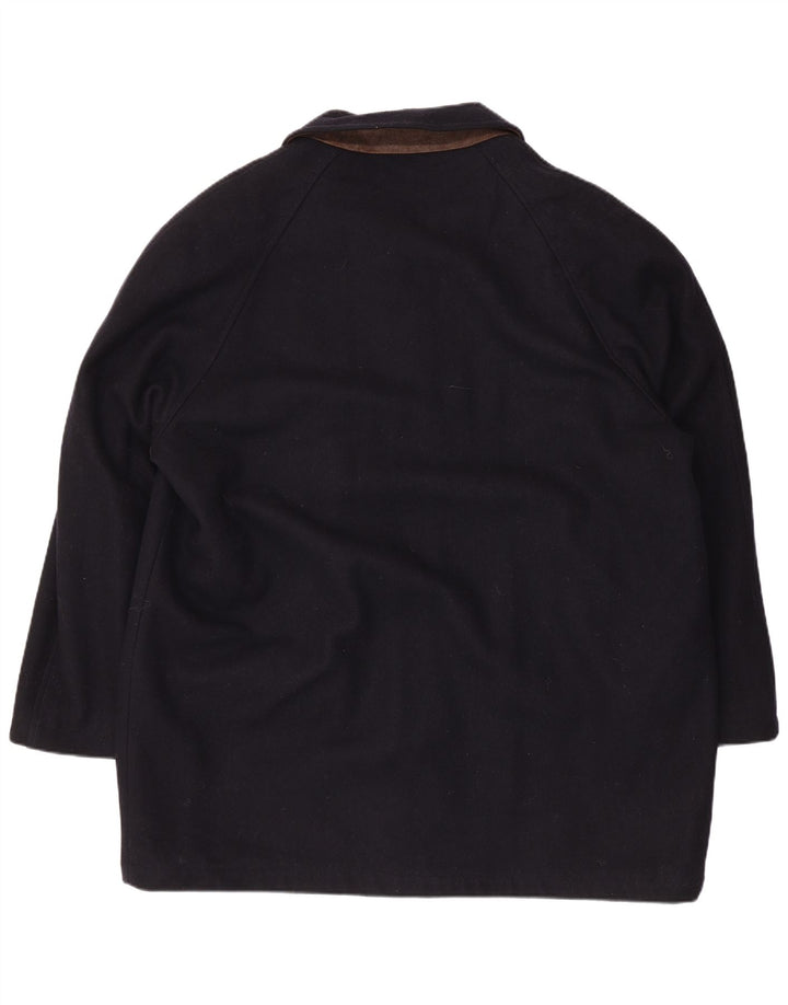 Green Fox Herrenmantel IT 56 3XL Marineblaue Wolle