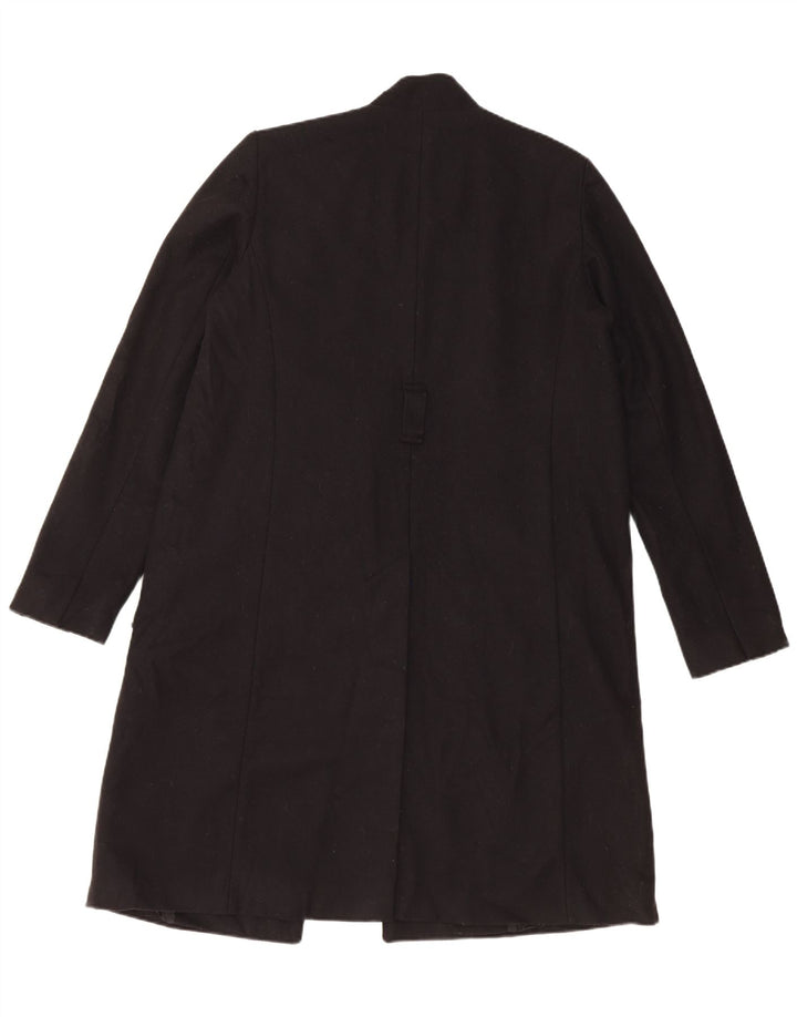 French Connection Damen Übergroßer Mantel UK 12 Mittelschwarze Wolle