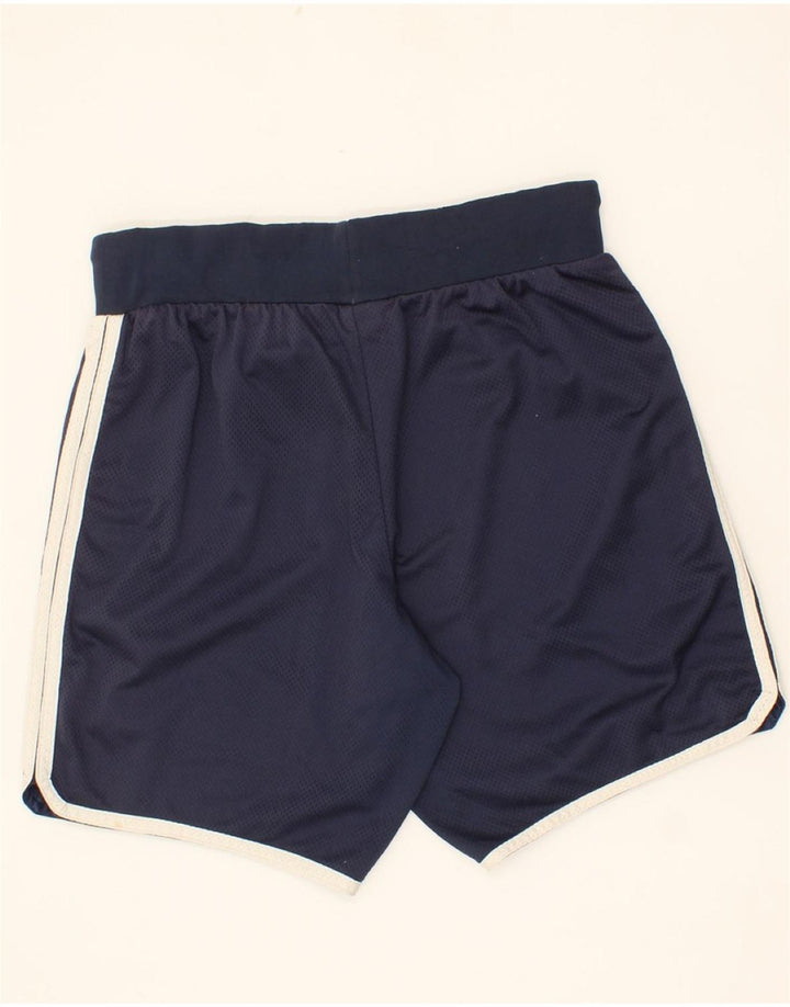 CHAMPION Mens Graphic Sport Shorts Medium  Navy Blue Polyester Vintage Champion and Second-Hand Champion from Messina Hembry 