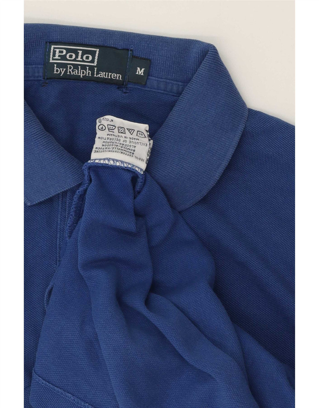 Polo Ralph Lauren Herren-Poloshirt aus mittelblauer Baumwolle