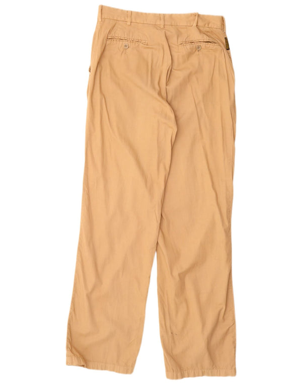 Armani Jeans Herren gerade Chinohose EU 38 Medium W32 L33 Beige Baumwolle