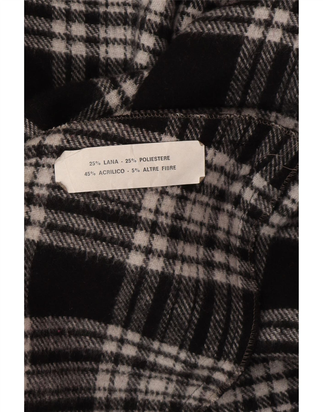 Vintage Herren Poncho Mantel Einheitsgröße Graue Wolle