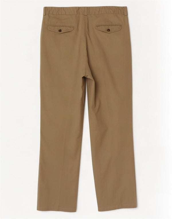 Liberty Mens Pegged Suit Trousers W38 L31 Beige Cotton