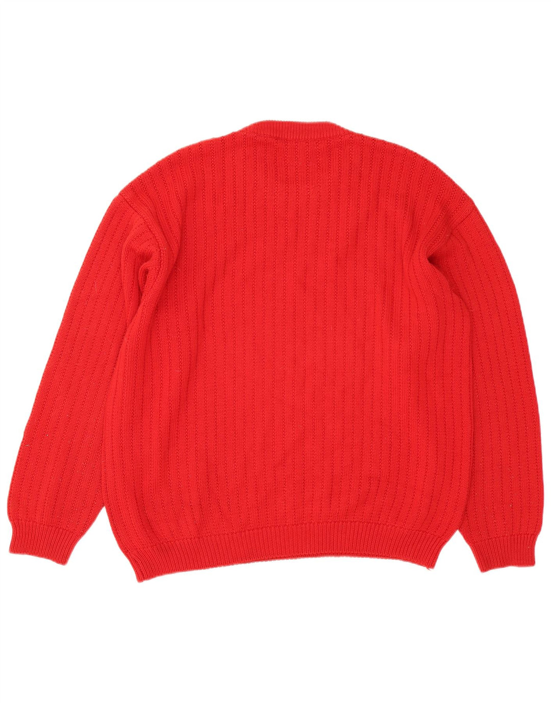 Il Granchio Herren-Pullover mit Rundhalsausschnitt, XL, rote Wolle