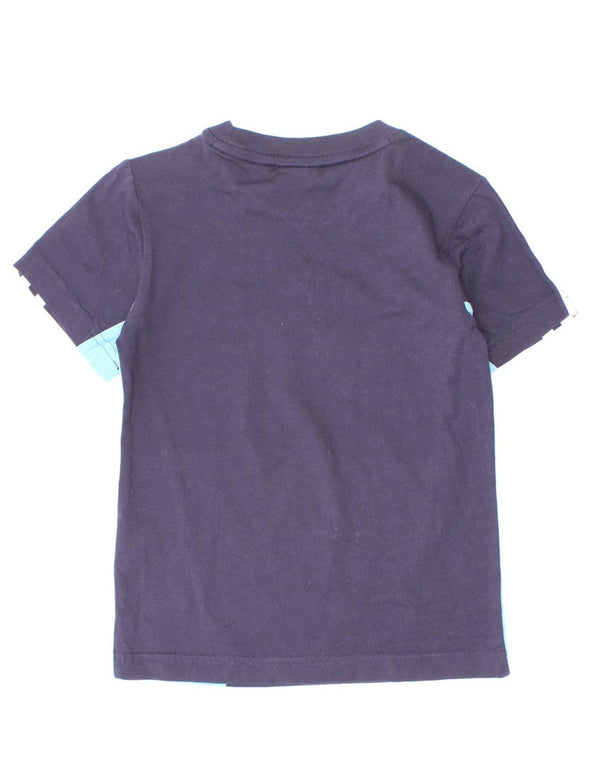 Adidas T-Shirt für Jungen, 3–4 Jahre, Marineblau, Colourblock-Baumwolle