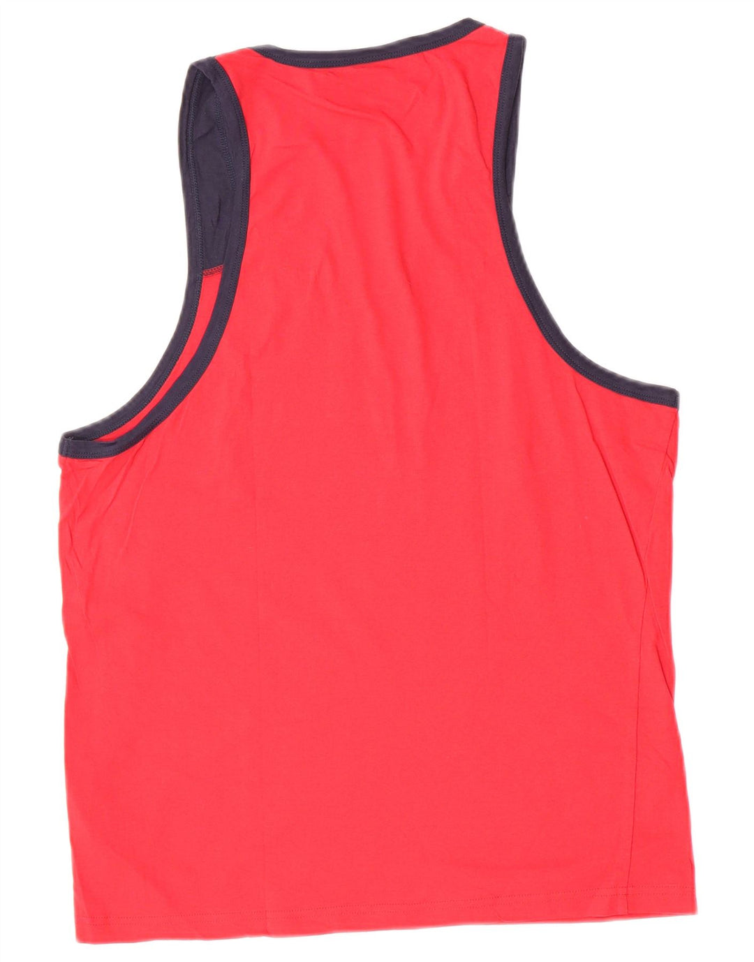 Fila Herren Grafik-Weste-Top aus mittelroter Colourblock-Baumwolle