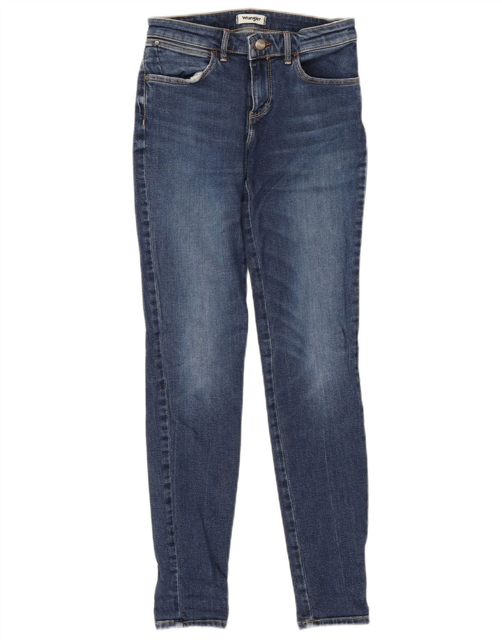 Wrangler Damen Skinny Jeans W24 L32 Blau
