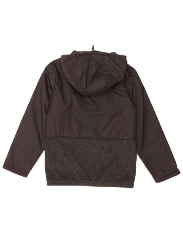 Columbia Jungen-Trainingsanzug mit Kapuze, Top-Jacke, 7–8 Jahre, Größe S, Grau, Farbblock