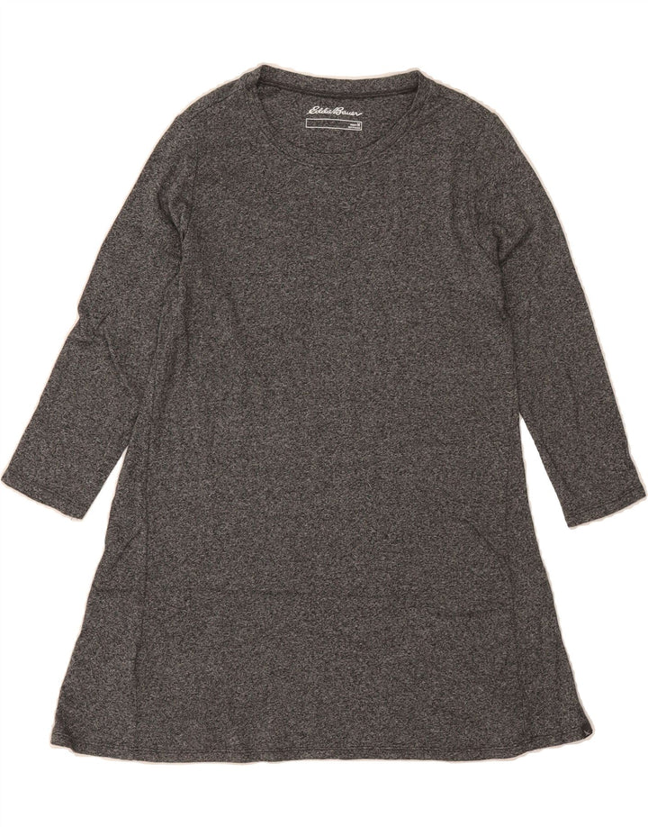 EDDIE BAUER Womens Long Sleeve Basic Dress UK 12 Medium Grey Vintage Eddie Bauer and Second-Hand Eddie Bauer from Messina Hembry 