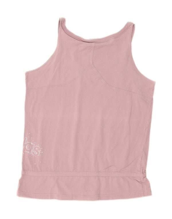 Adidas Damen Graphic Vest Top UK 18 XL Lila Baumwolle