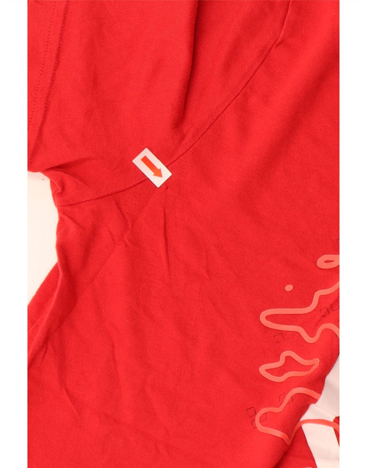 UNDER ARMOUR Heat Gear Grafik-T-Shirt für Jungen, 11–12 Jahre, Größe L, Rot