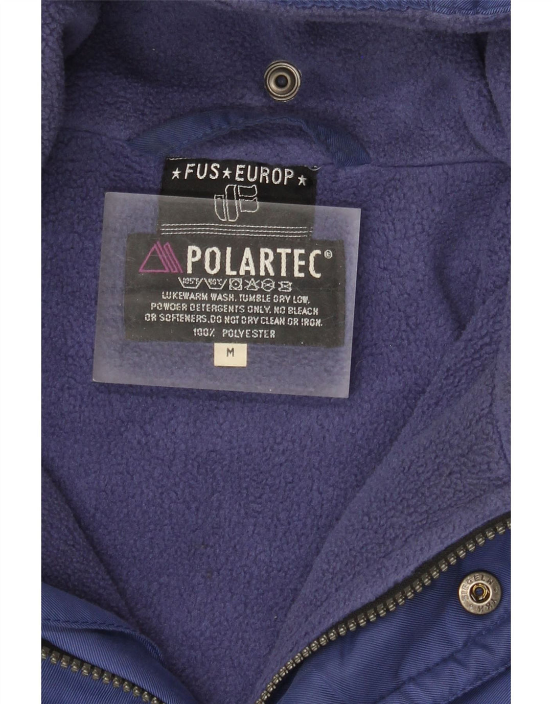 Polartec Herren Übergroße Windjacke UK 38 Mittelblaues Polyester