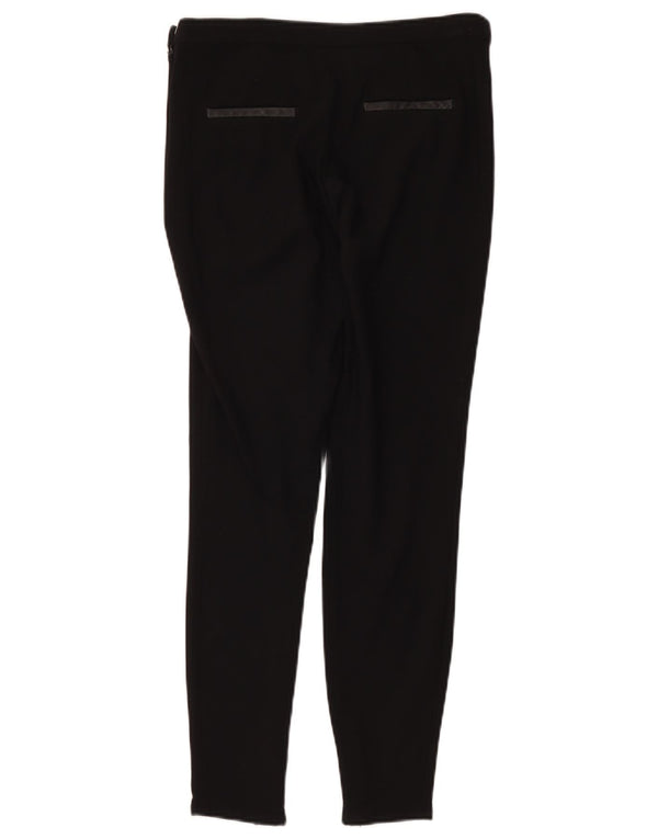 Massimo Dutti Damen Skinny Anzughose EU 38 Small W28 L27 Schwarze Viskose
