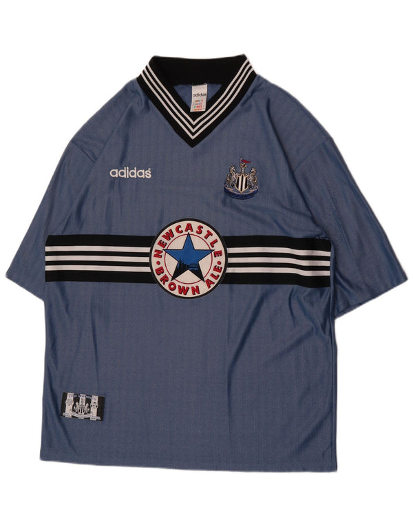 Adidas Herren Newcastle United 1996-1997 Auswärtstrikot XL Blau Polyester Sport