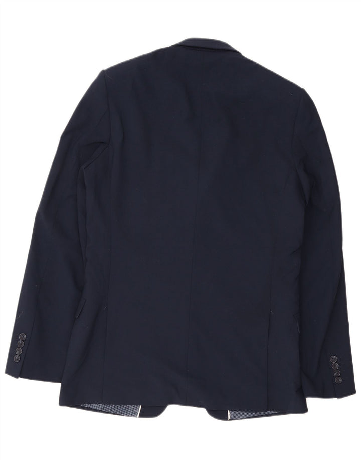 Marks & Spencer Herren-Slim-Blazer mit 2 Knöpfen, Gr. 38, Mittelmarineblau
