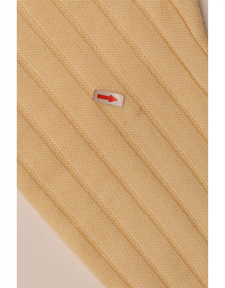 VINTAGE Damen Pullover mit Rundhalsausschnitt IT 52 2XL Beige Wolle