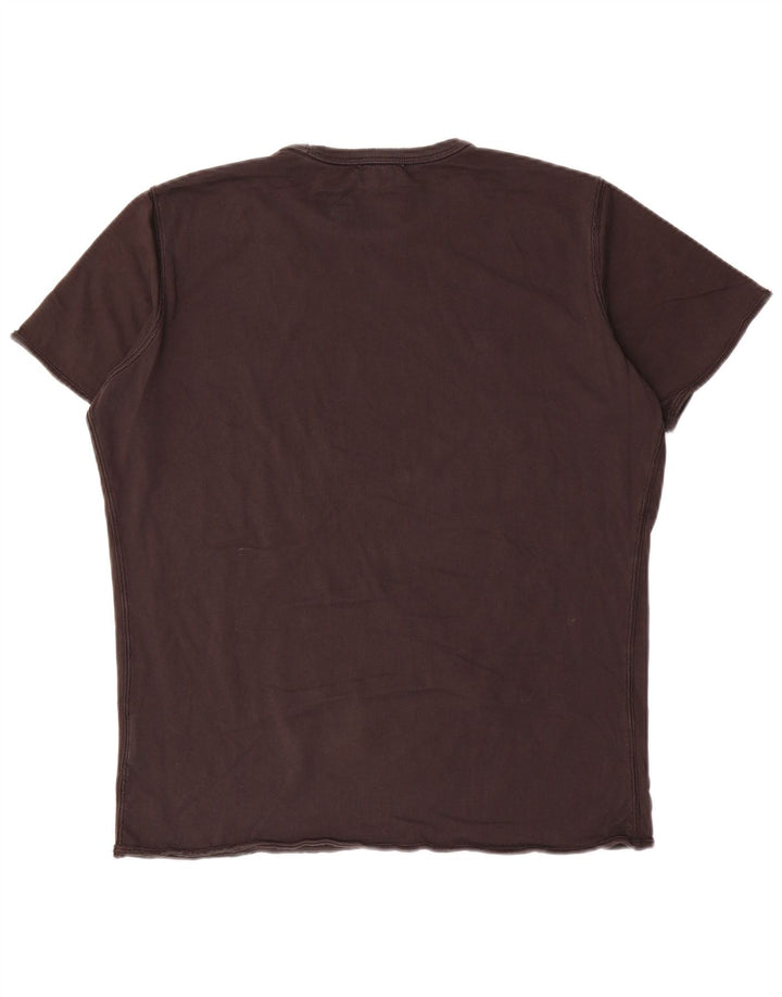 Diesel Herren-T-Shirt mit Grafik, groß, aus schwarzer Baumwolle