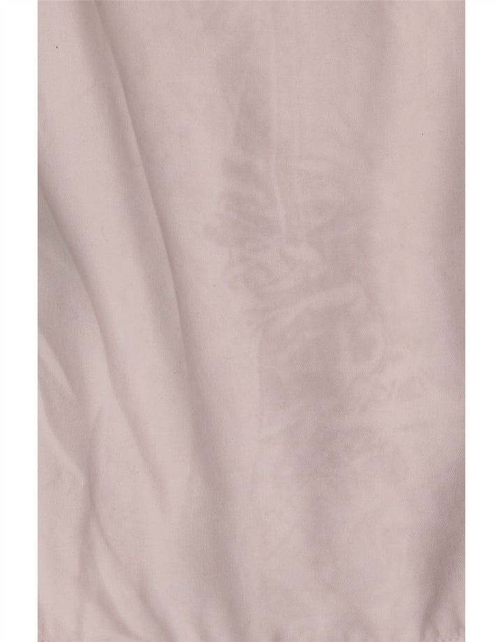 Marks & Spencer Damen-Hemdbluse mit Rüschen vorne, UK 16, Größe L, rosa Lyocell