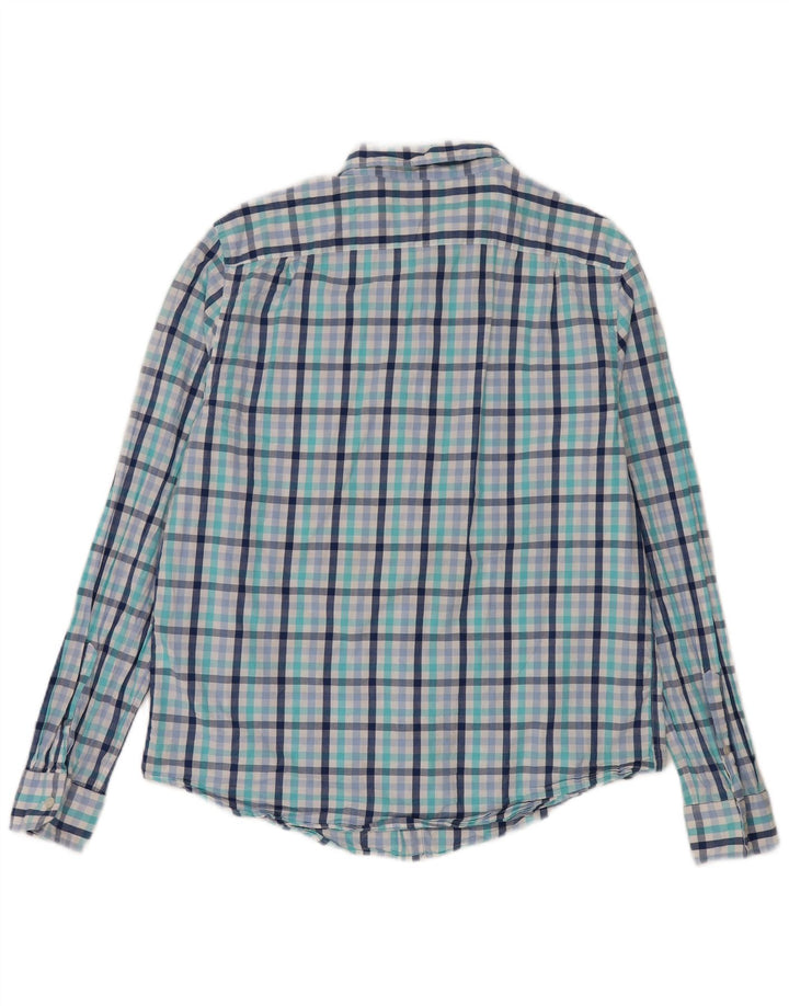 Nautica Herren-Hemd mit klassischer Passform, groß, blau kariert, Baumwolle
