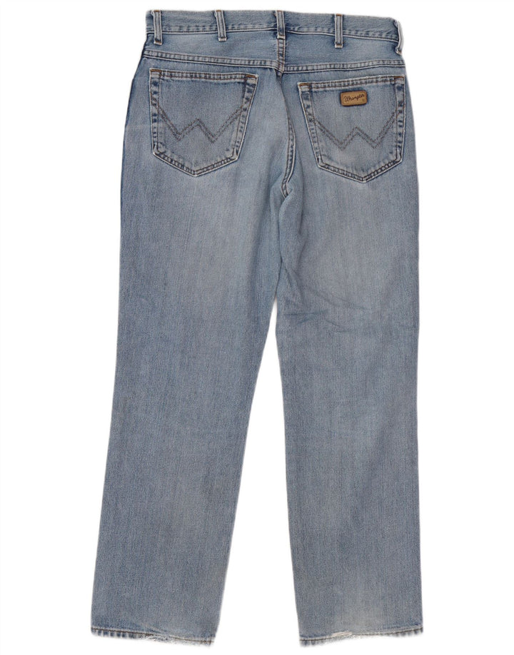 Wrangler Herren Straight Jeans W33 L30 Blaue Baumwolle