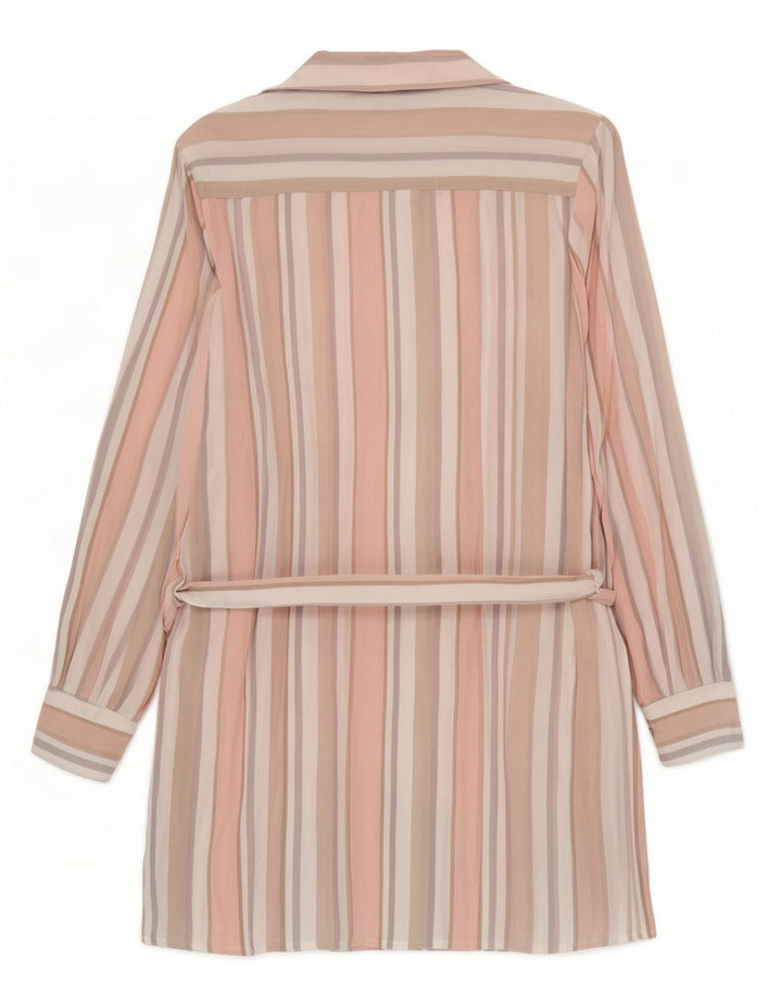 Guess Damen-Hemdkleid, UK 12, mittelgroß, mehrfarbig, gestreift, Rayon