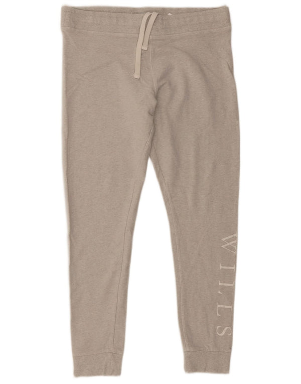 JACK WILLS Damen-Trainingsanzug mit Grafik, Jogginghose, Größe 44, Grau
