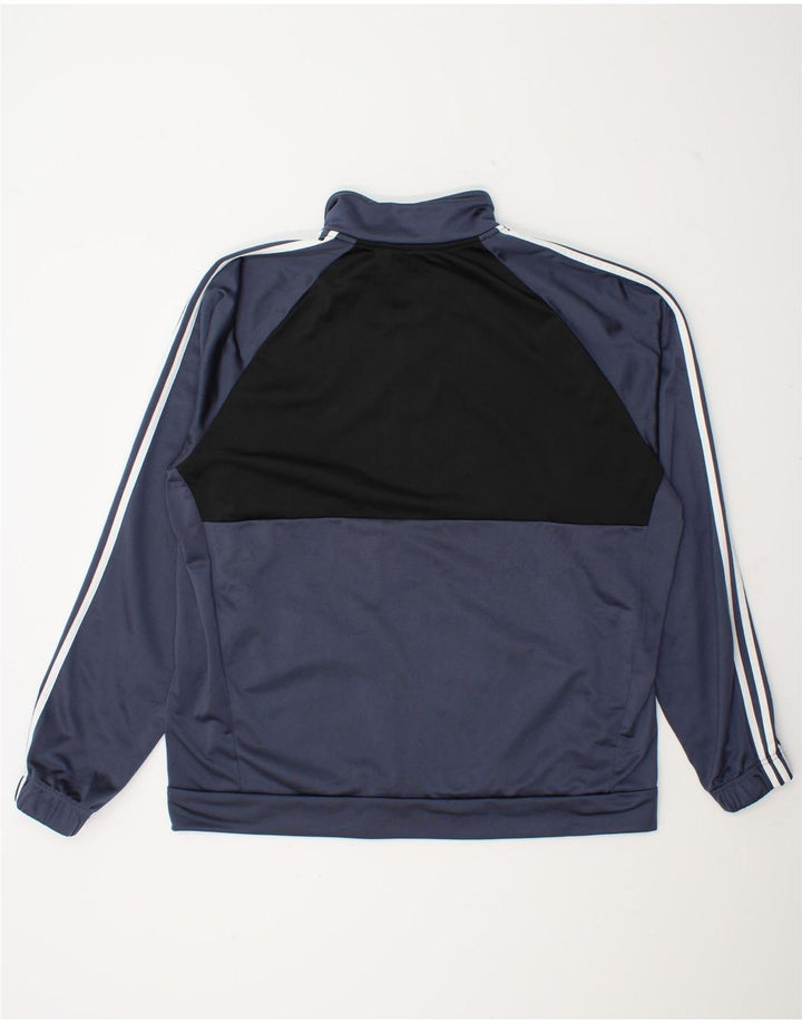 Adidas Herren Trainingsanzug Top Jacke 2XL Marineblau Colourblock Polyester