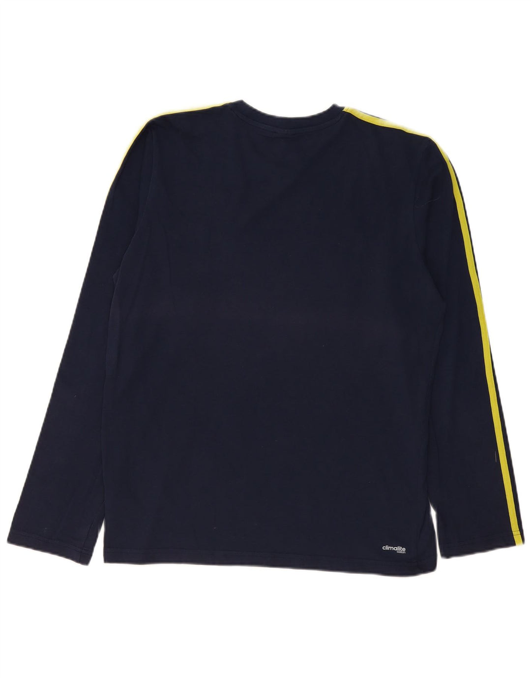 Adidas Herren Climalite Graphic Top Langarm Medium Marineblau Baumwolle
