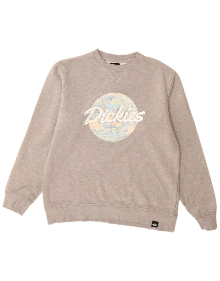 Dickies Herren-Sweatshirt mit Grafik, groß, aus grauer Baumwolle