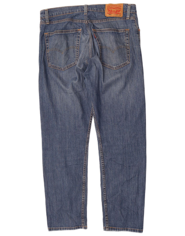 Levi's Mens 502 Tapered Jeans W36 L32 Blue Cotton