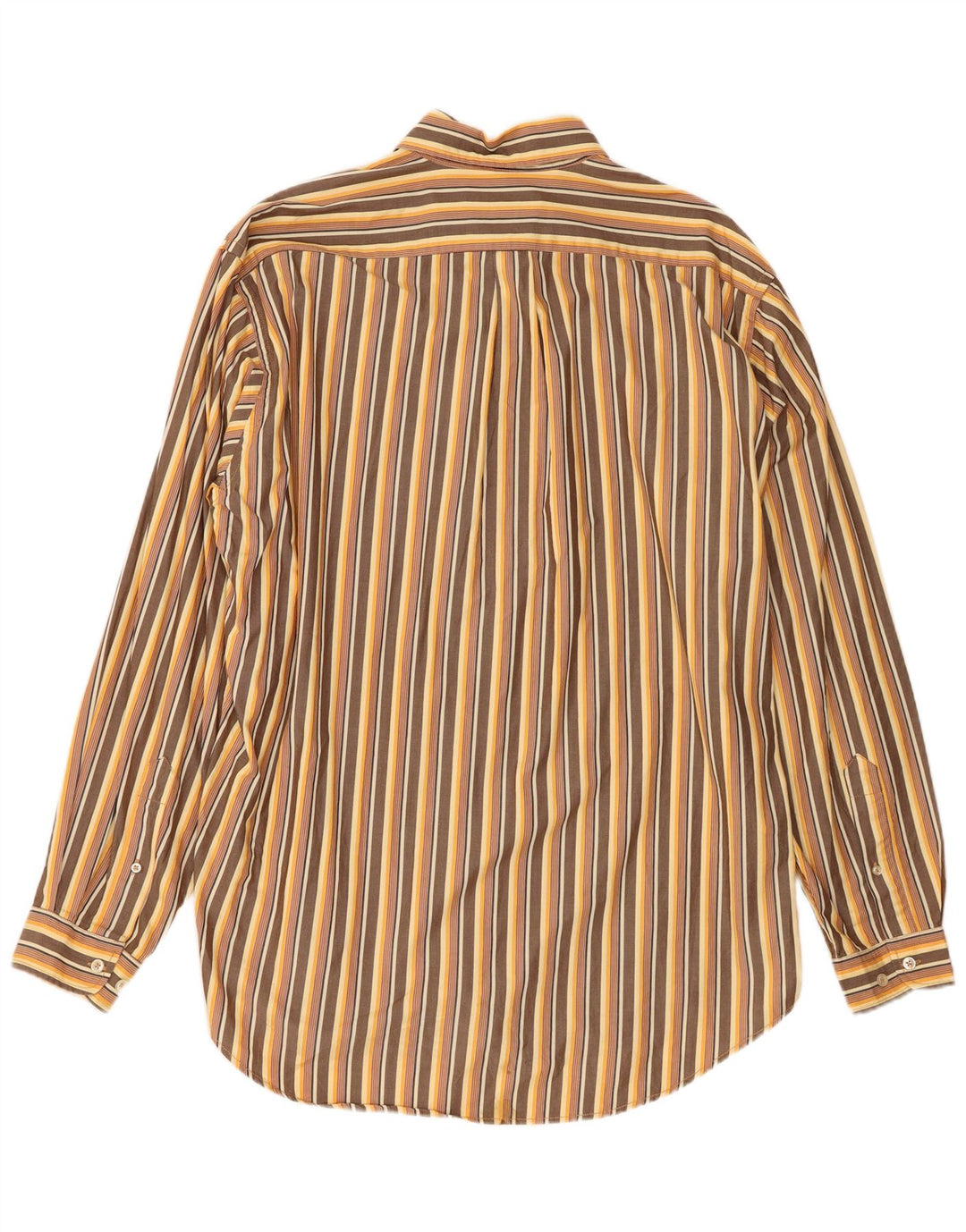 Marlboro Classics Herren-Hemd, reguläre Passform, XL, braun gestreift, Baumwolle