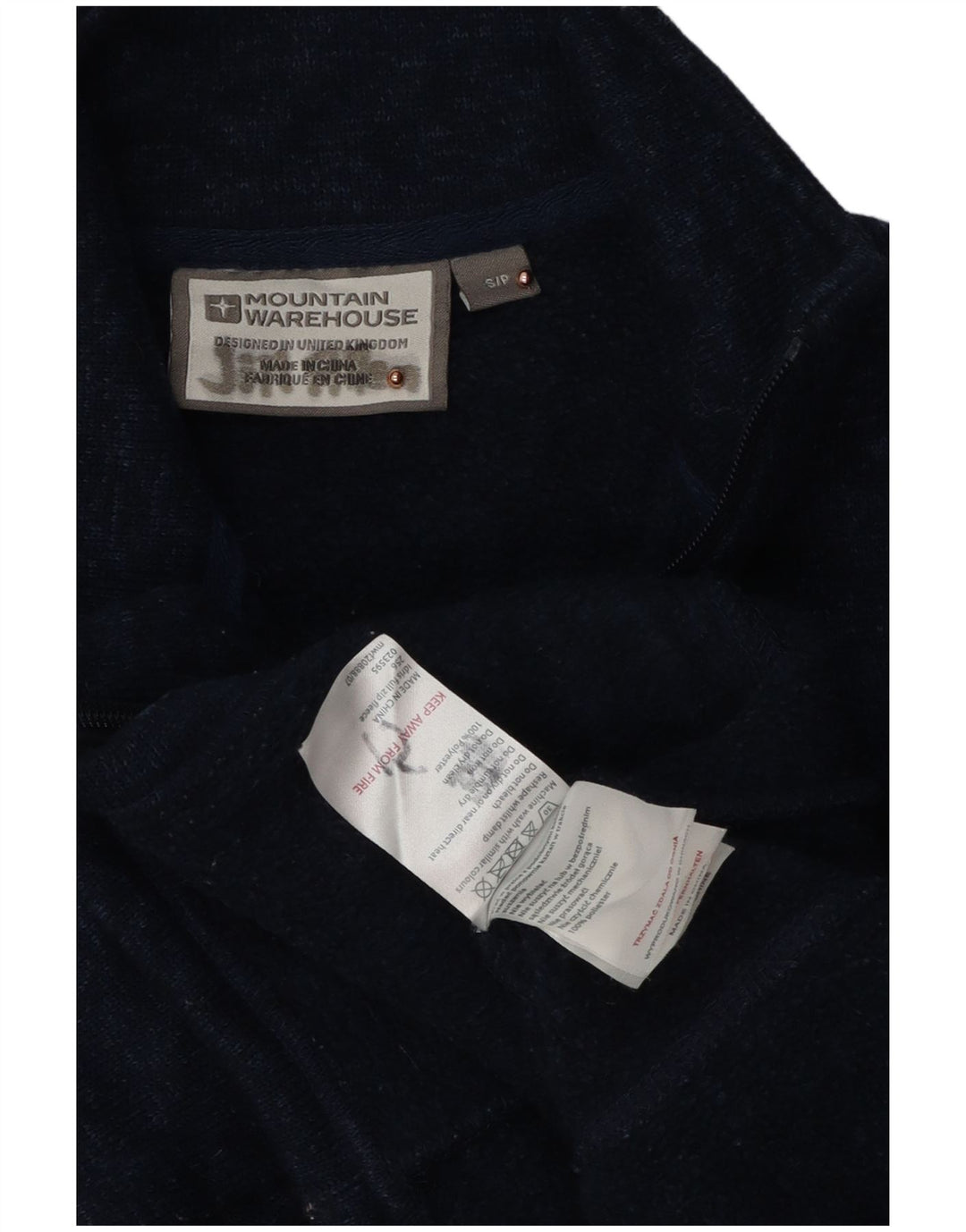 Mountain Warehouse Herren-Trainingsanzugoberteil, Jacke, Größe S, Marineblau, Polyester