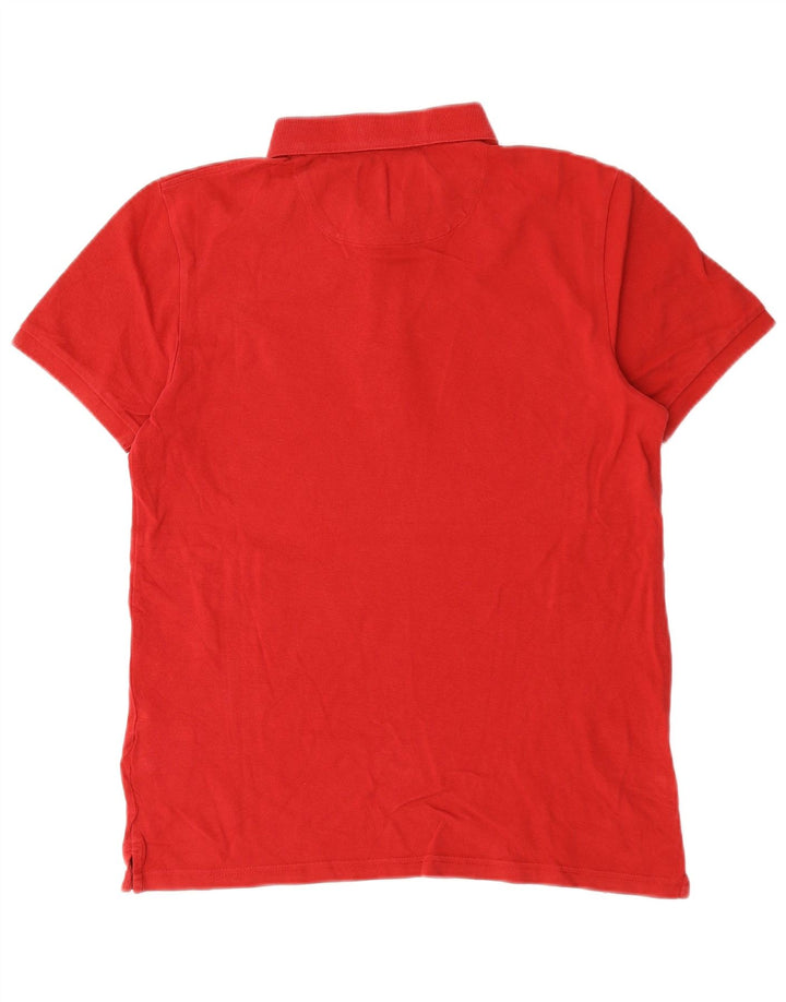 Lyle & Scott Herren-Poloshirt aus mittelroter Baumwolle