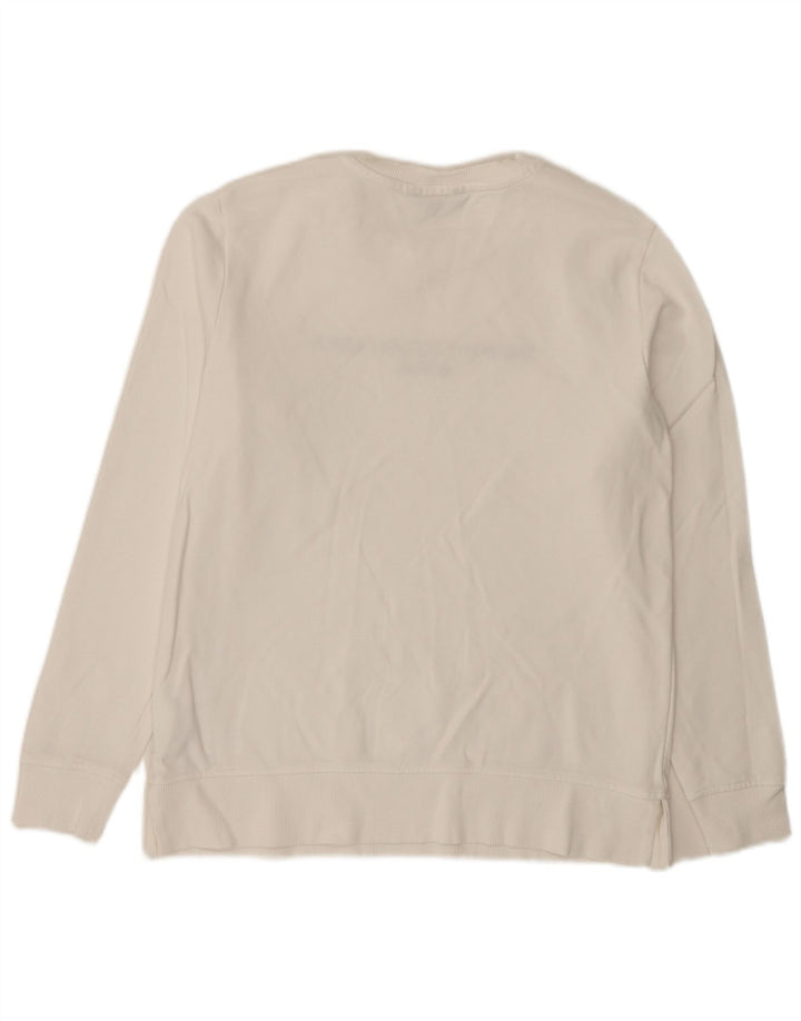 Tommy Hilfiger Herren-Sweatshirt mit Grafik, Größe S, weiße Baumwolle