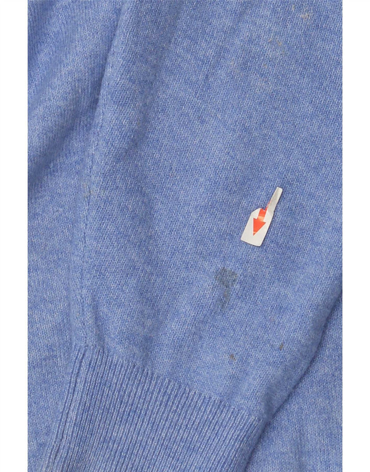Marks & Spencer Herren-Rollkragenpullover aus mittelblauem Polyester