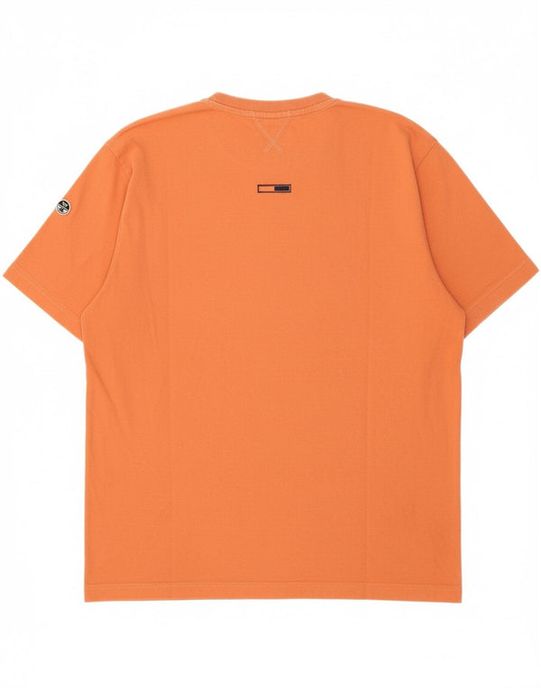 NORTH SAILS Mens USA Graphic T-Shirt Top Small Orange Cotton