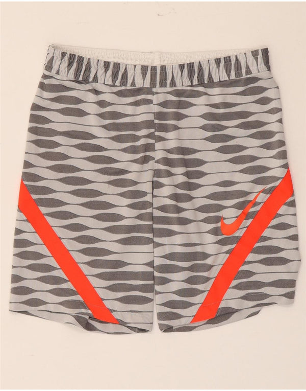 Nike Herren Dri Fit Slim Fit Sportshorts, klein, grau, geometrisch, Polyester