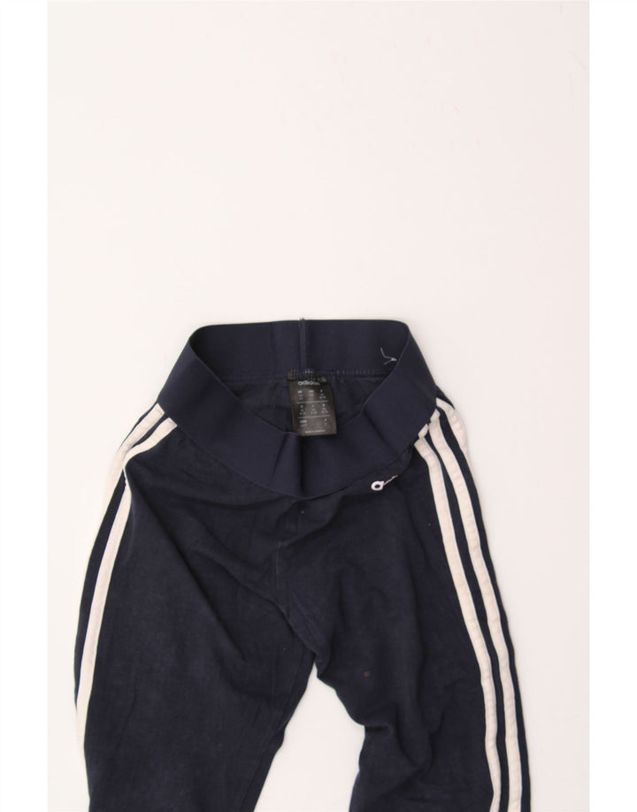 ADIDAS Womens Leggings UK 4/6 XS Navy Blue Vintage Adidas and Second-Hand Adidas from Messina Hembry 