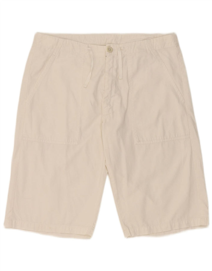 Belfe Herren-Chino-Shorts, W30, mittelweiße Baumwolle