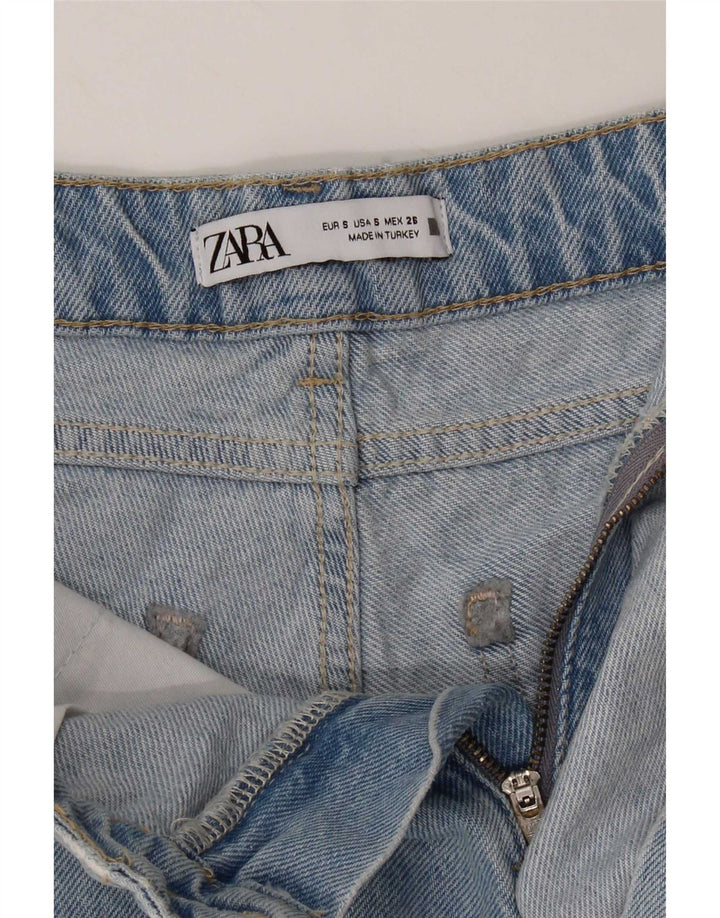 Zara Damen Jeansshorts Small W26 Blau