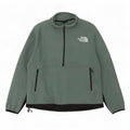 The North Face Herren-Fleecepullover mit Reißverschluss am Hals, großes grünes Polyester