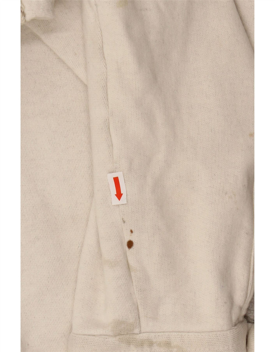 VINTAGE Grafische Herren-Bomberjacke UK 44 2XL Beige gestreifte Wolle